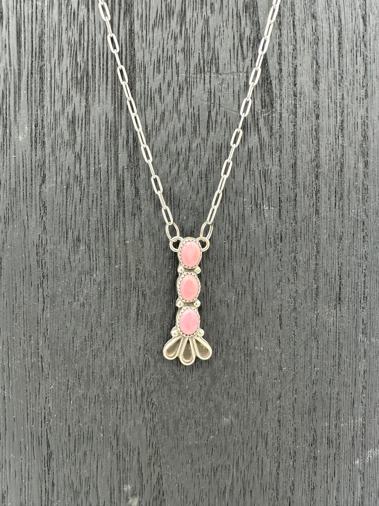 Pink Flowers Necklace