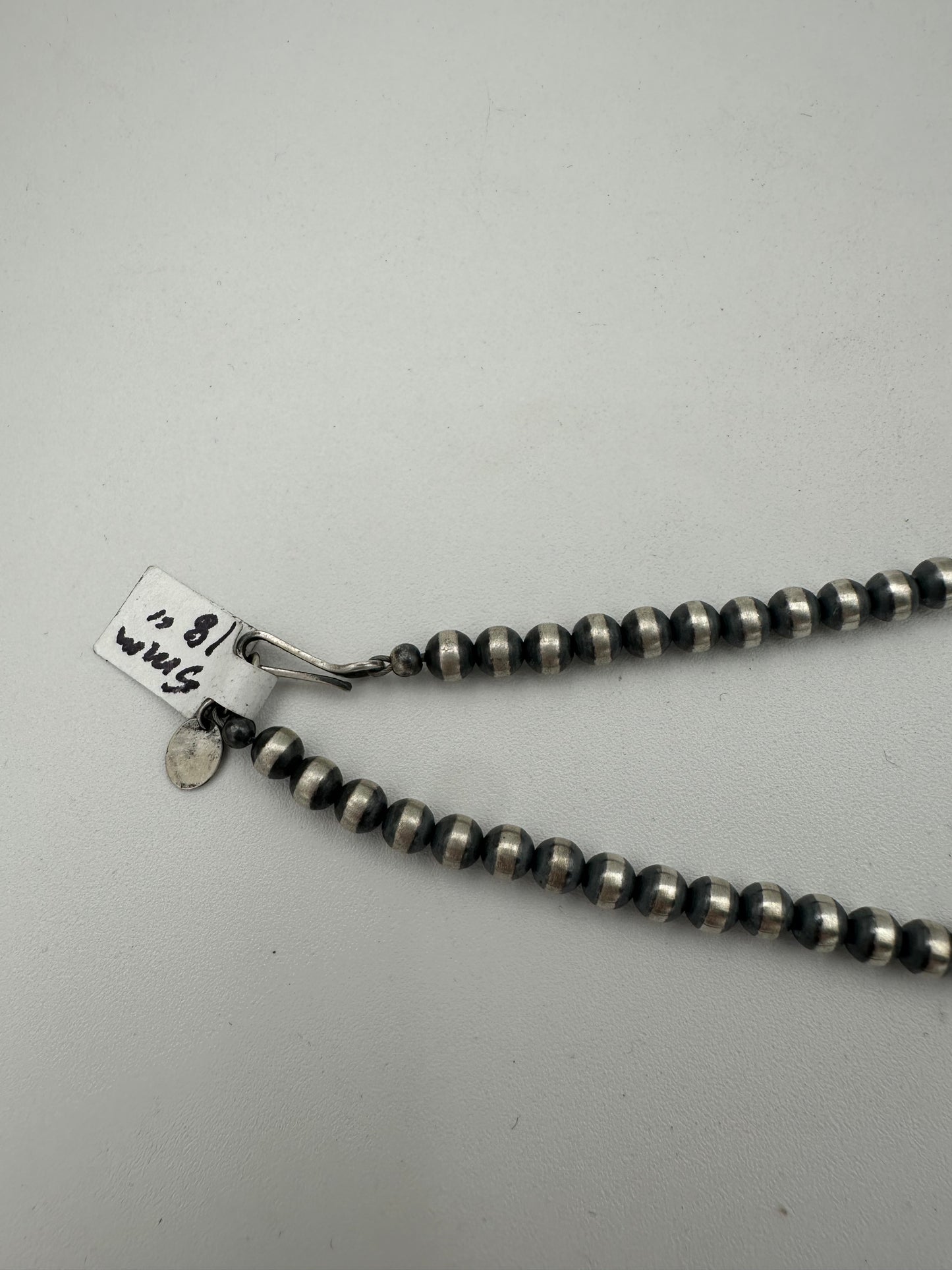 5mm Sterling Pearls 18"