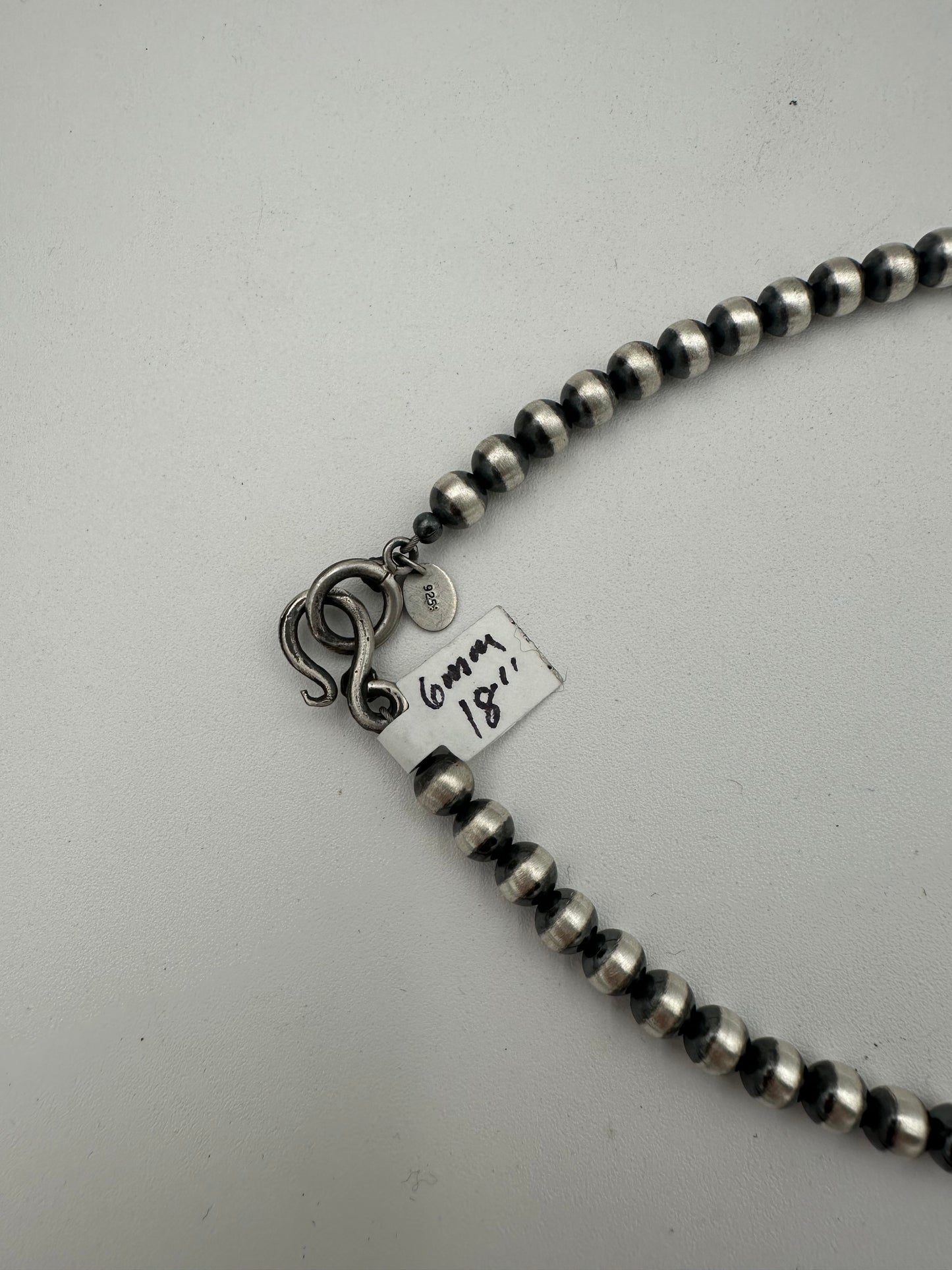 6mm Sterling Pearls 18"