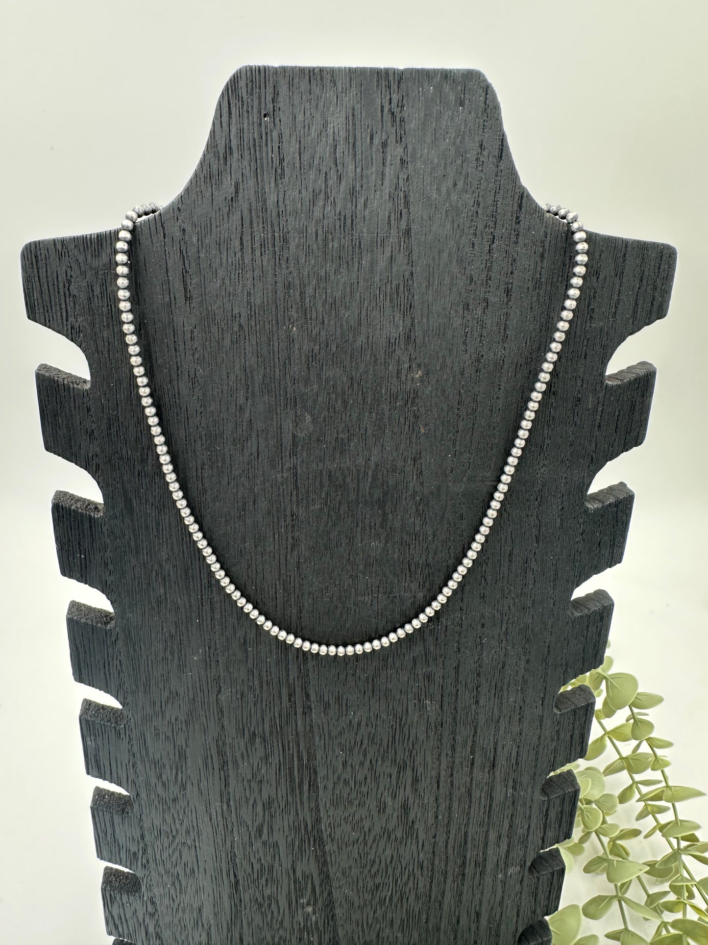 3mm Sterling Pearls 18”