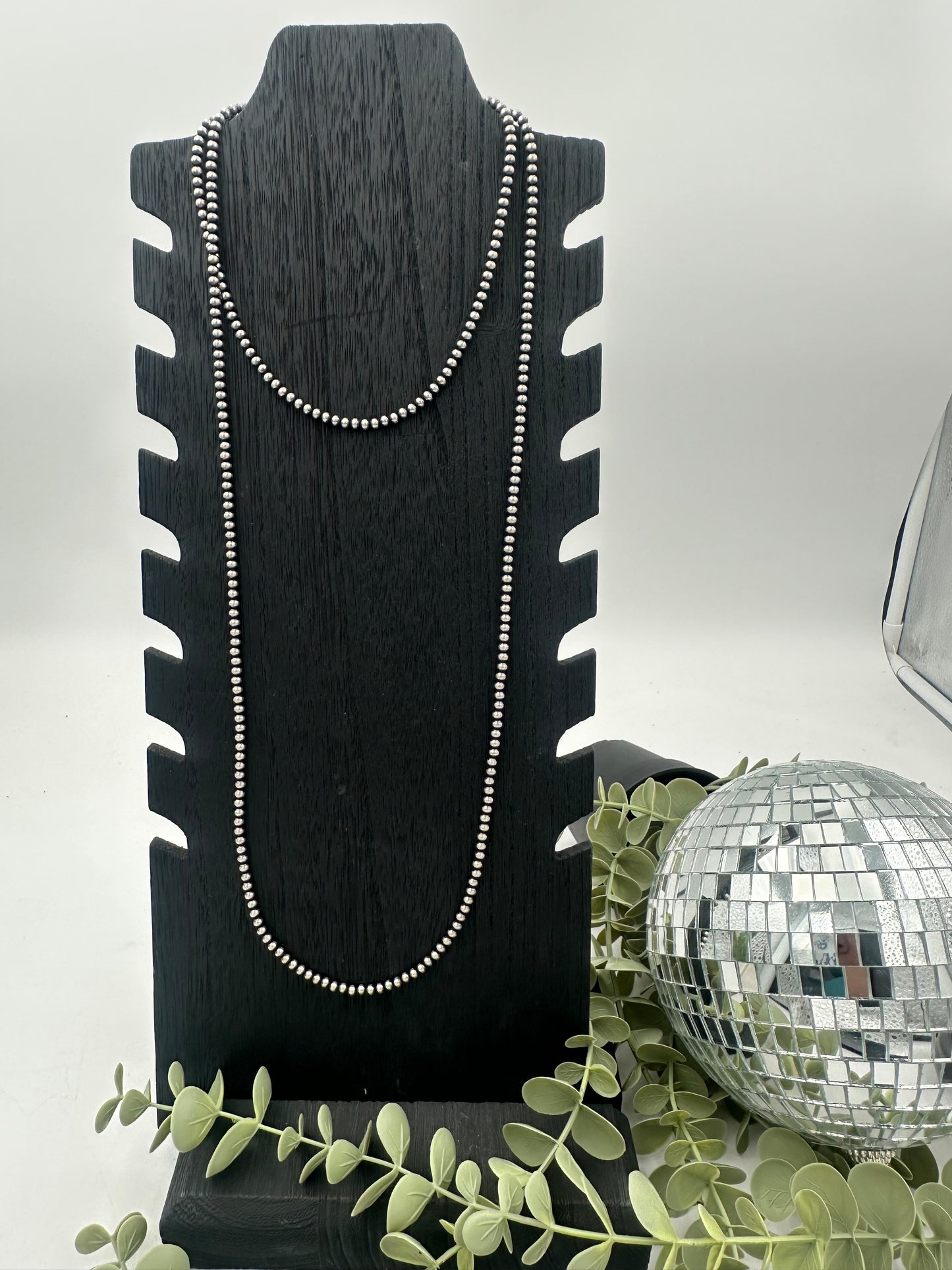 4mm Sterling Pearls 48"
