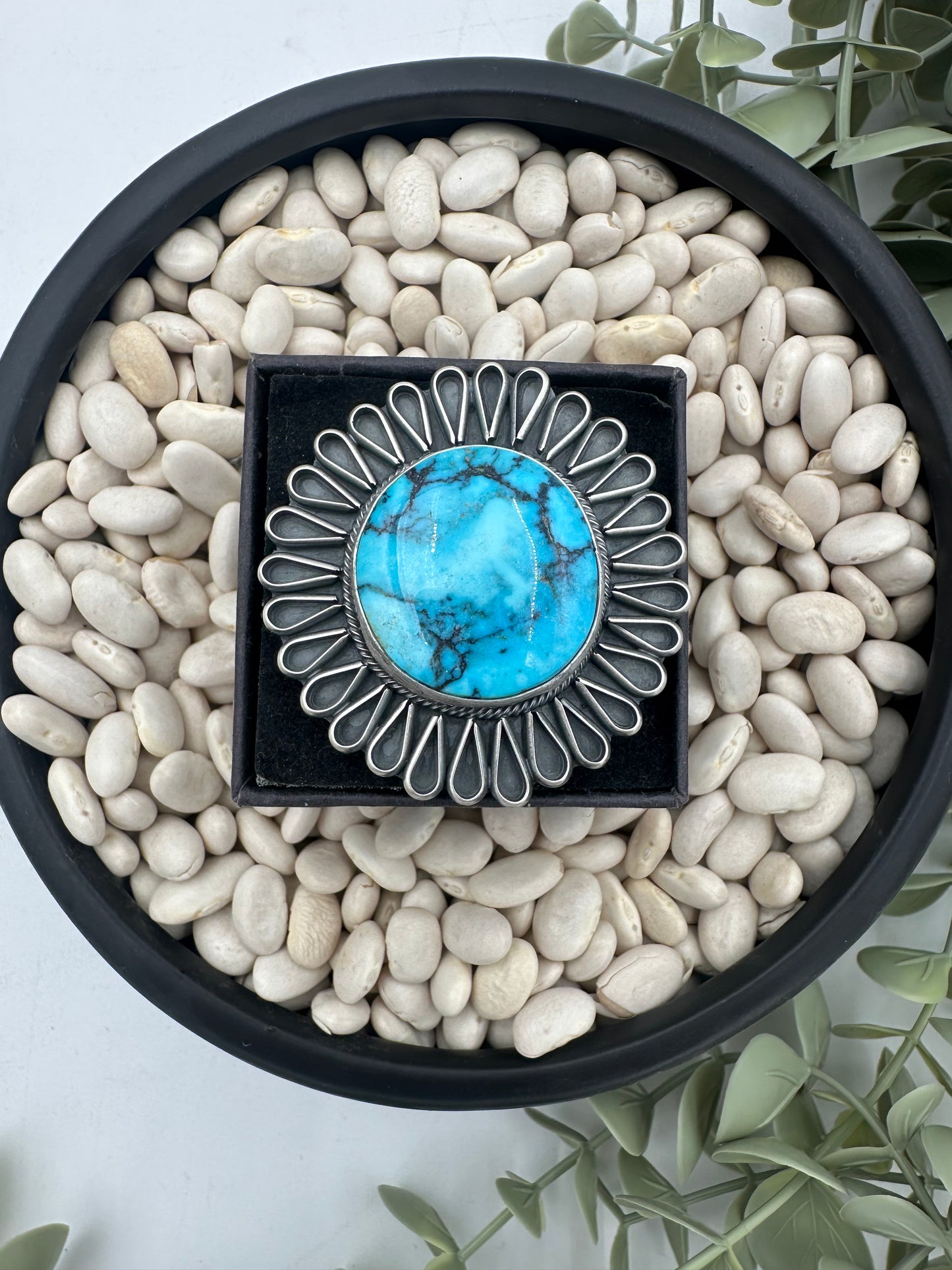 Blue Flowers Ring