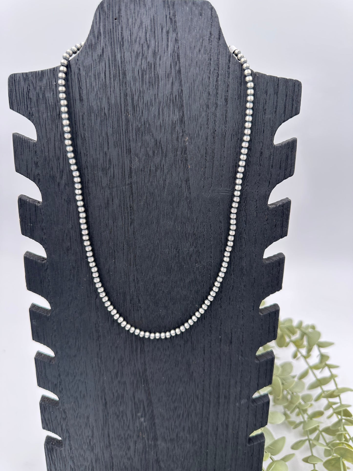 4mm Sterling Pearls 20”