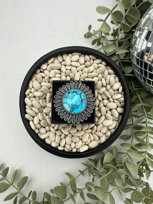 Blue Flowers Ring