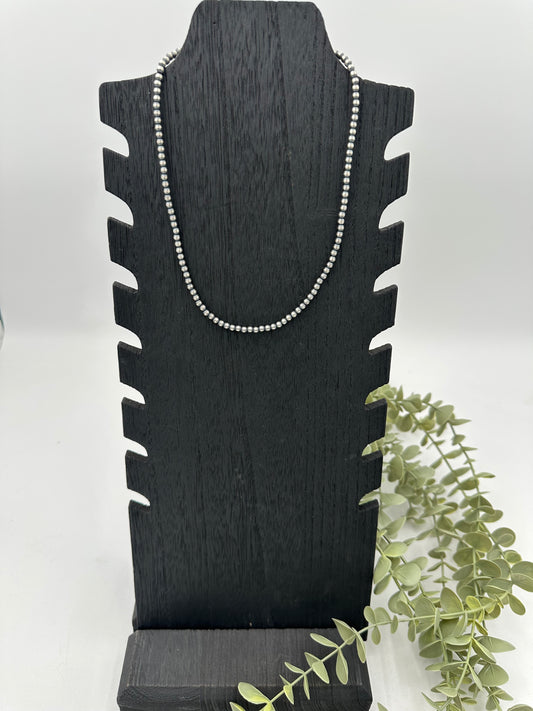 4mm Sterling Pearls 18”