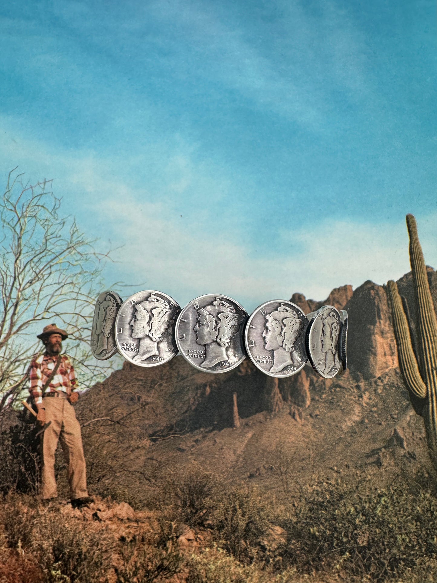 Liberty Dime Line Cuff