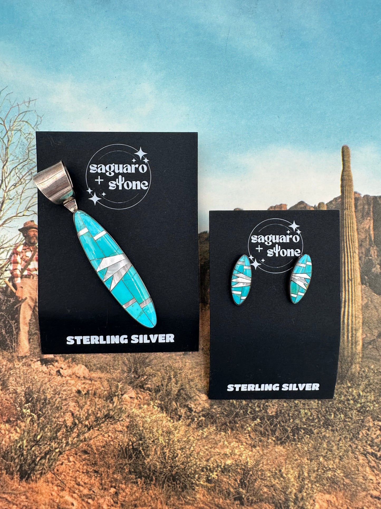 Landslide Pendant Earring Set