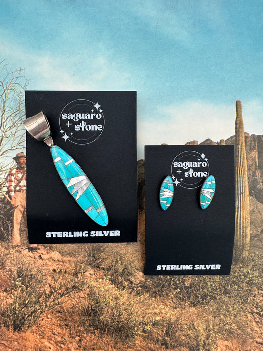 Landslide Pendant Earring Set