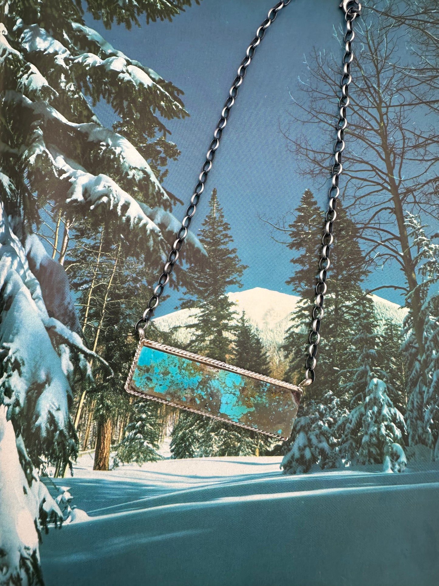 You Look Like You Love Me Bar Necklace