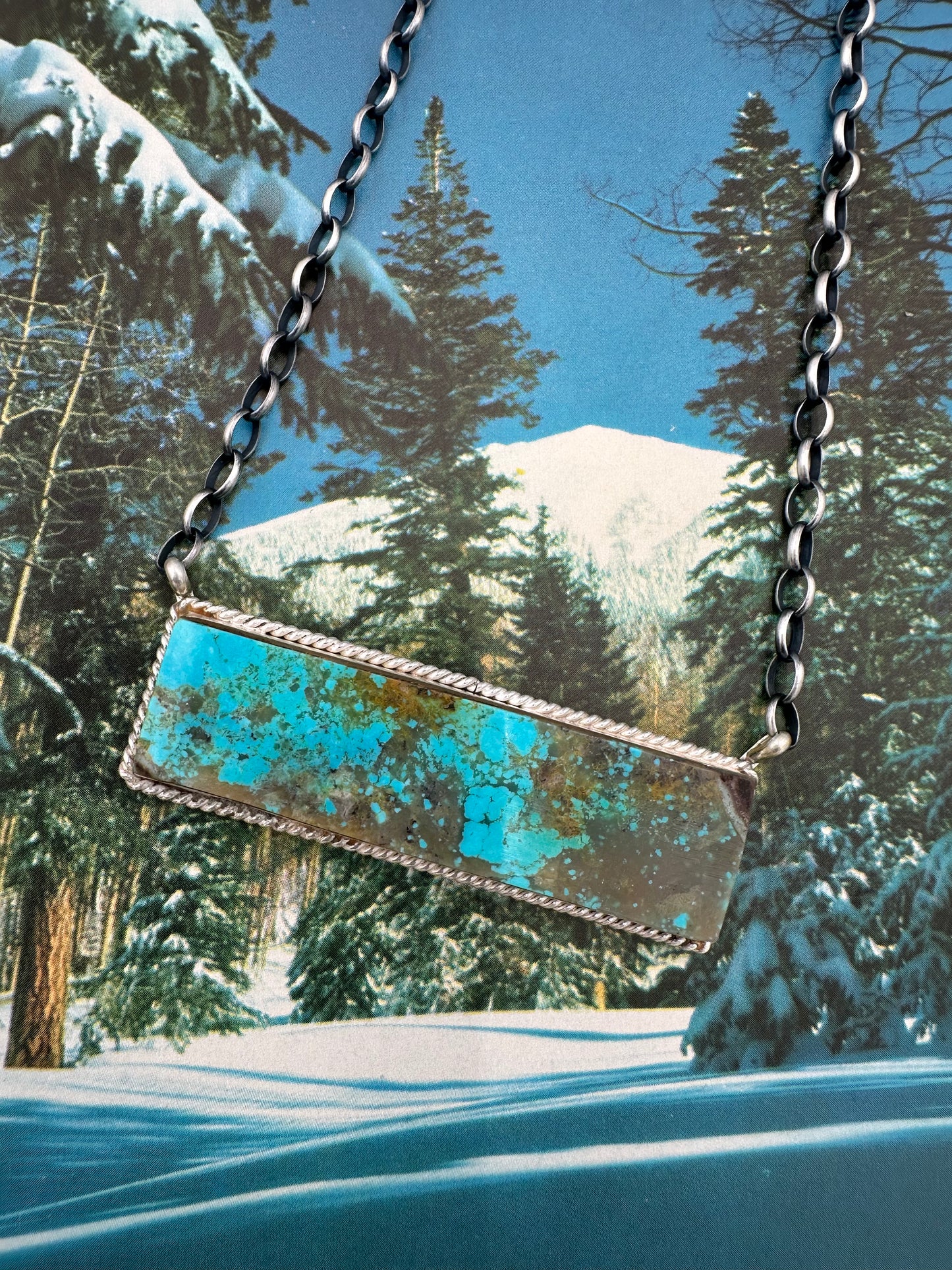 You Look Like You Love Me Bar Necklace