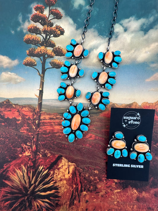 Smoke & Embers Necklace & Earring Set